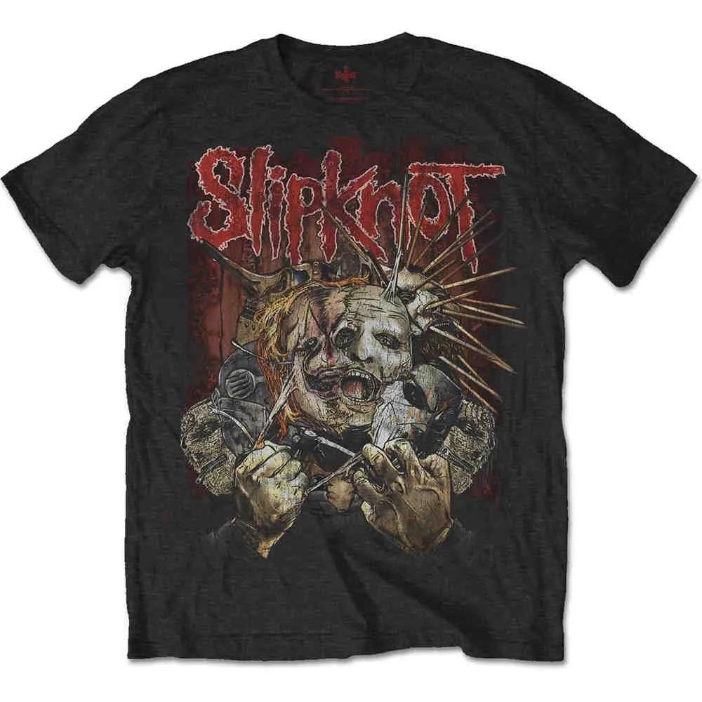 Slipknot Unisex Adult Torn Apart Back Print T-Shirt (Black) (L)