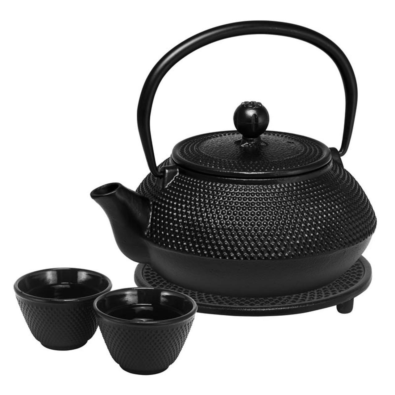 Hobnail Teapot Set (800ml Teapot, Trivet, 2 x 100ml Cups)