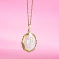 Fossil Barbie Special Edition Gold-Plated Stainless-Steel Cameo Locket