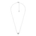 Michael Kors Multi Tone Gold And Rose Gold Plated Sterling Silver Premium Pendant With Chain