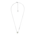 Michael Kors Sterling Silver Premium Pave Cushion Cut Pendant with Chain