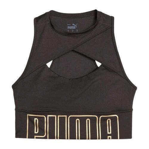 Puma Fit Womens DryCELL Move Fashion Longline Sports Bra - Black