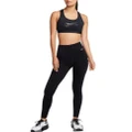 Nike Womens Swoosh Dri-FIT Medium-Support Padded Sports Bra - Black