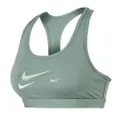 Nike Womens Swoosh Dri-FIT Medium-Support Padded Sports Bra - Green