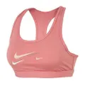 Nike Womens Swoosh Dri-FIT Medium-Support Padded Sports Bra - Rose