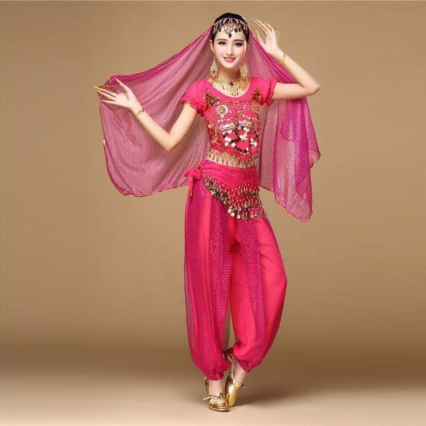 Bollywood Belly Dancer Womens Costume with Pants