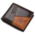 Genuine Leather Creative Personality Wallet Brown