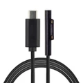 Type C To 15V Charging Cable For Microsoft Surface Go / Pro 6 4 3 Laptop 2 Black