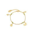Disney Princess And The Frog Gold Plated Charm 16+3cm Bracelet