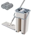 Microfibre Mop With Long Handle And Cleaning Drying Bucket