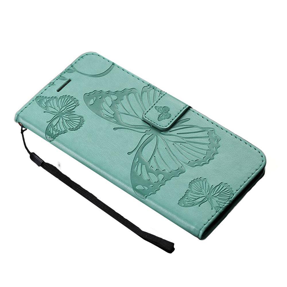 Anymob Samsung Turquoise Flip Leather Case Back Cover Wallet Phone Shell