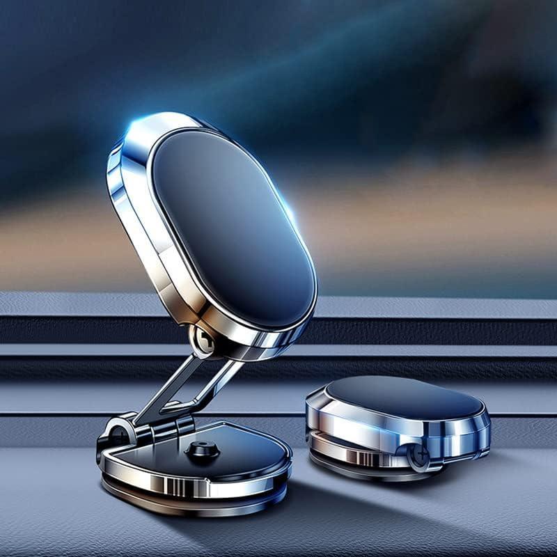 Magnetic Car Phone Holder, Double 360° Rotation Super Sticker Phone Holder Car Mount, Upgrade 6X Magnets Dashboard Car Phone Mount Fits Smartphones