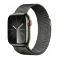 Apple Watch Series 9 GPS + Cellular S/M 41mm Smartwatch for Men in Black Grey Graphite