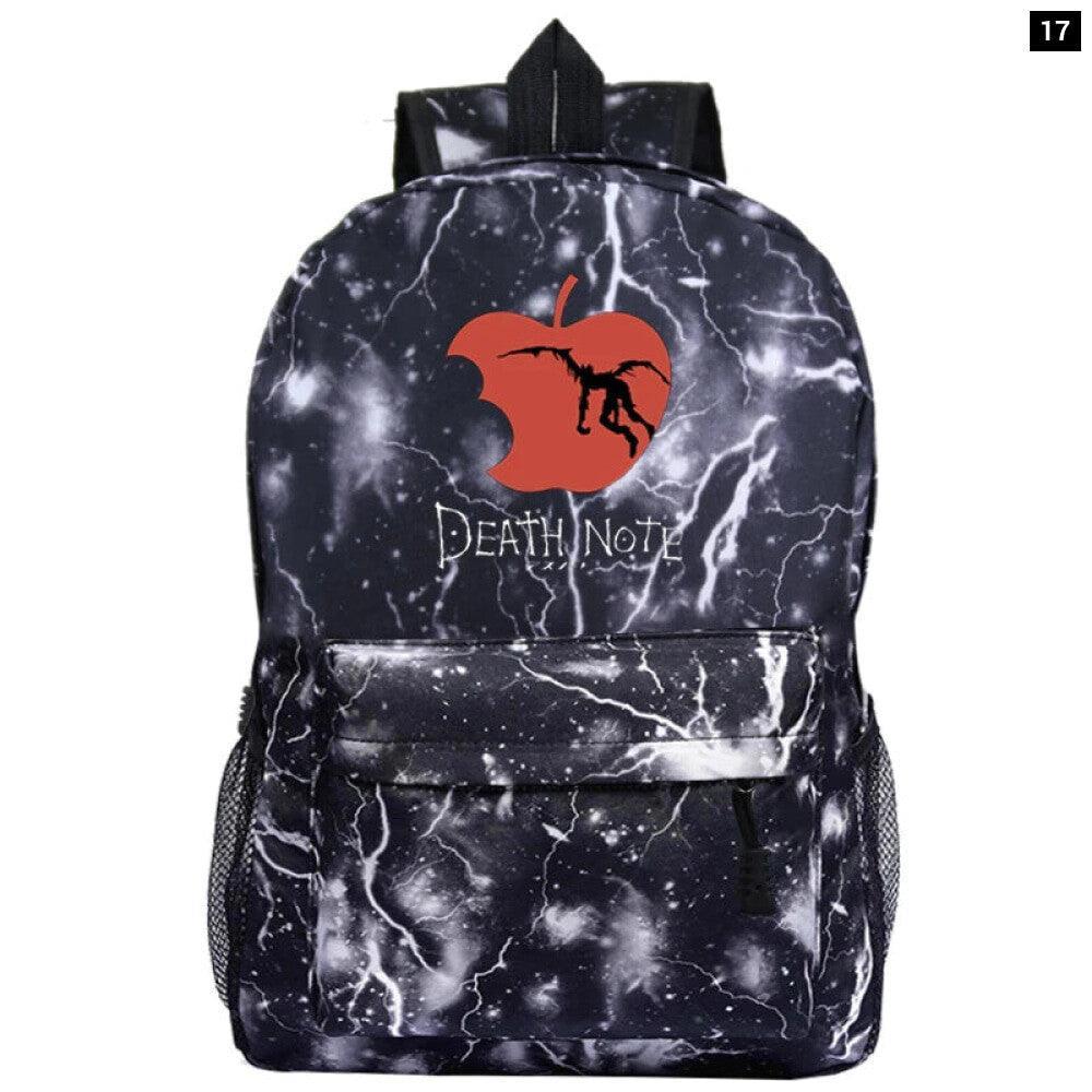 Death Note Print School Backpack Anime For