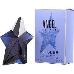 Angel Elixir By Thierry Mugler Eau De Parfum Refillable Spray 3.4 Oz