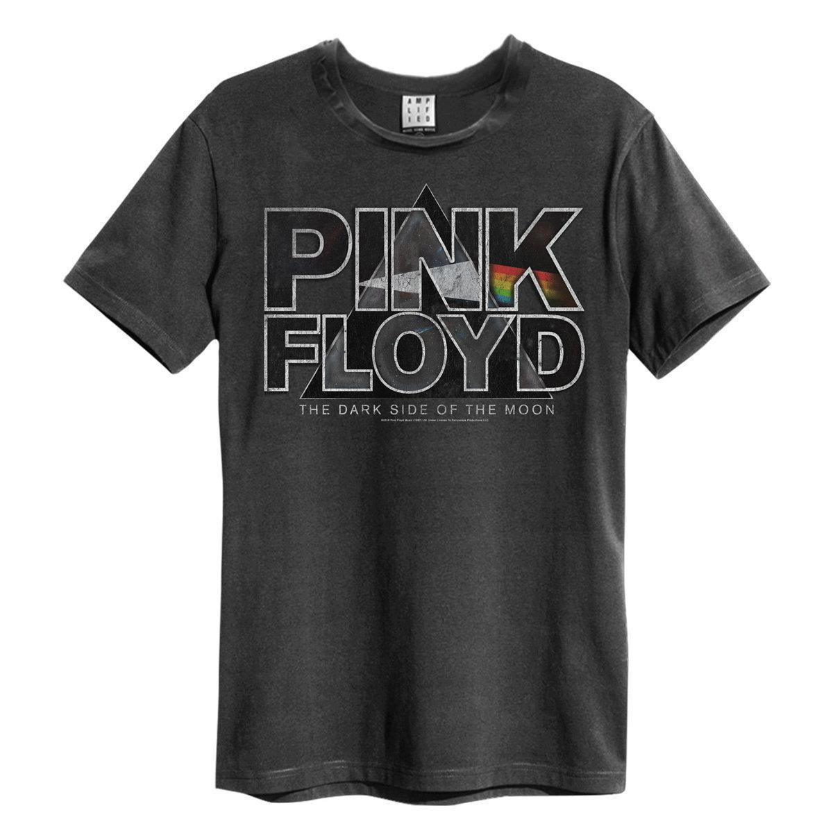 Amplified Unisex Adult Space Pyramid Pink Floyd T-Shirt (Charcoal) (L)
