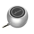 A5 Mini Portable 3.5mm Plug Stereo Speaker External Amplifier SILVER COLOR
