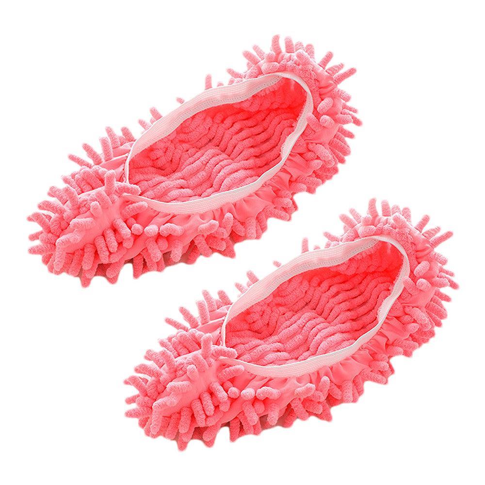 Multifunctional Mop Slippers Dust Removal Lazy Shoe Cover Cleaning Tools - Pink