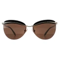 Tiffany Sunglasses TF3057 602173 Pale Gold Brown
