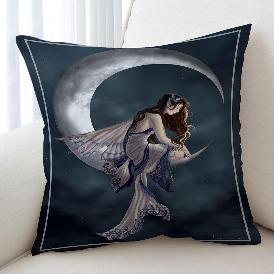 Fantasy Art the Lovely Moon Fairy Cushion