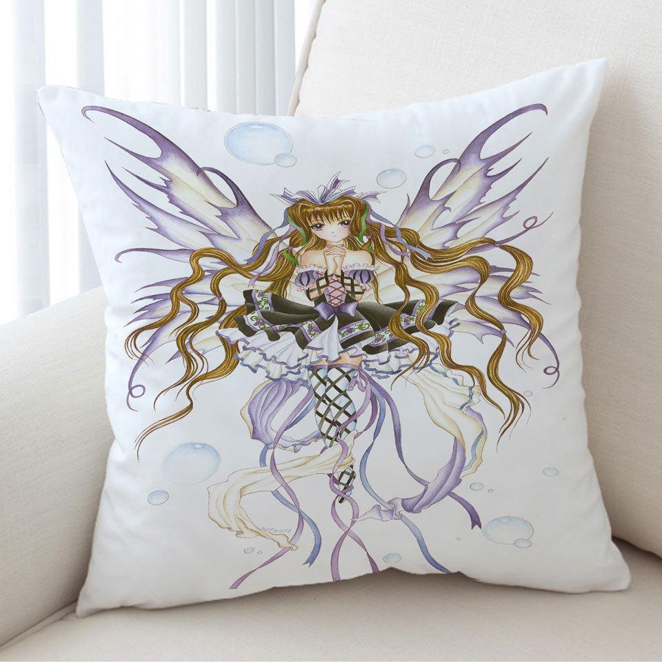 Cool Fantasy Art Burgundy Wine Fairy Cushion