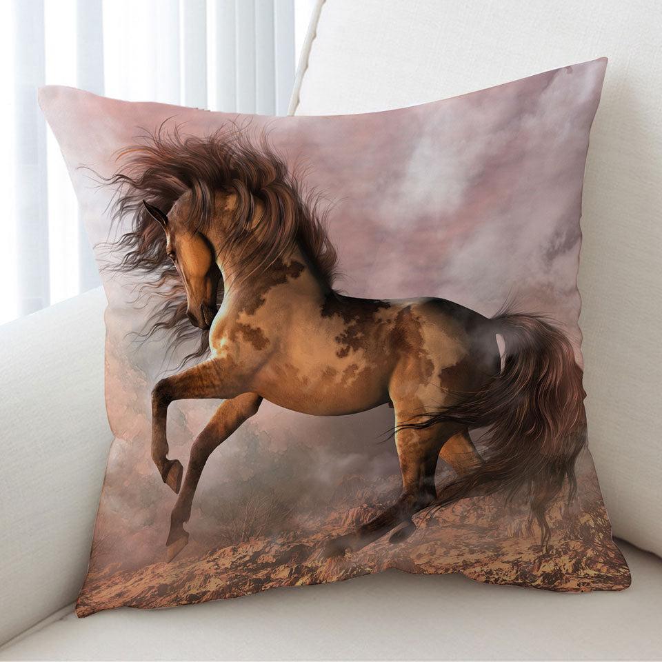 Awesome Wild Horse the Wild Spirit Cushion