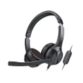 Creative Chat 3.5mm Wired Headset Headphones Noise Cancelling Black