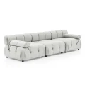 Foret 3 Seater Sofa Modular Arm Seat Tufted Velvet Lounge Couch Chaise 5 Colors