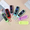 Silicone Luminous Remote Control Cover For TCL Hisense Roku TV Steaming - Blue