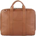 Toffee Leather Lincoln Briefcase 15 inch for MacBook/PC/Notebook 15 inch - Tan