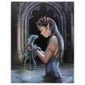 Anne Stokes Water Dragon Canvas (Multicoloured) (Small)