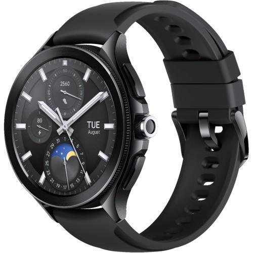 Xiaomi Watch 2 Pro Black Stainless Steel with Black Fluororubber Strap - Powered