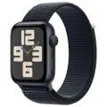 Apple Watch SE 2023, GPS + Cellular 44mm Midnight Aluminium Case with Sport Loop