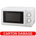 Maxim Countertop WHT 700W/20L Heat/Defrost Electric Microwave Oven Manual Timer