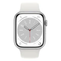 Aluminium White Silver Smartwatch Apple Watch Series 8 45mm Men's Rectangular OLED Smartwatch