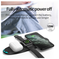 3 in 1 10W Qi wireless charger for Samsung S20 S10 fast charging dock for iPhone 12 12 11 XS XR 8 Airpods Pro Apple Watch 6 5 4