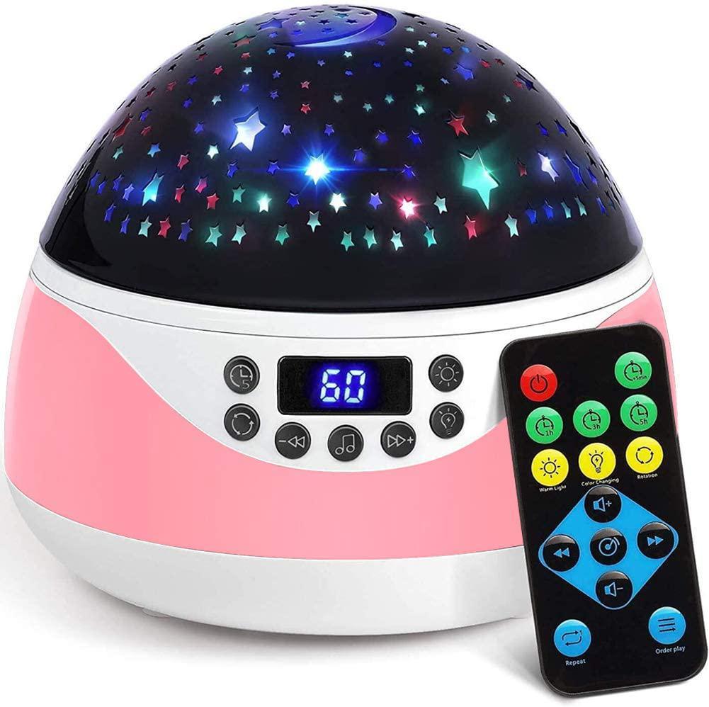 LED starry sky light USB remote control rotating music projector lamp Amazon romantic starry night light