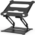 Aluminum laptop stand, ergonomic adjustable laptop stand, riser stand, computer stand compatible with Air, Pro, Dell, HP, Lenovo and more 10-15.6 inch laptops