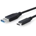 8Ware USB 3.1 Type-C to A Male to Male Cable, 1 m Length, Black