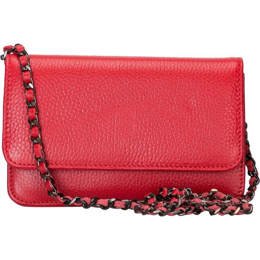 Luxury Leather Elegance: Evanston Minimalist Leather Handbag for Women in Classic Black