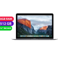 Apple Macbook 2017 (M5, 8GB RAM, 512GB, 12", Retina, Space Grey) Australian Stock - Excellent - Refurbished