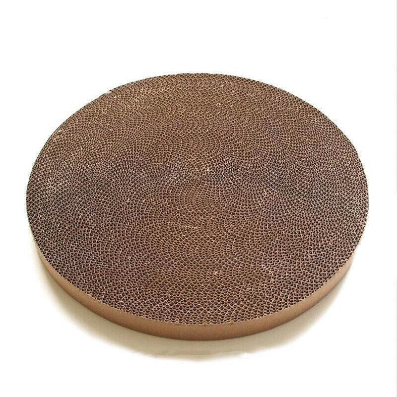 2In1 Cat Scratching Board Round Car Scratcher Pad Lounge Bed Bowl Pet Sofa House