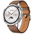 Huawei Watch GT 4 46mm Smart Watch - Brown with Stainless Steel Case and Brown