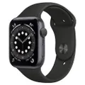 Apple Watch Series 6, GPS 44mm Space Grey Aluminium Case with Sport Band