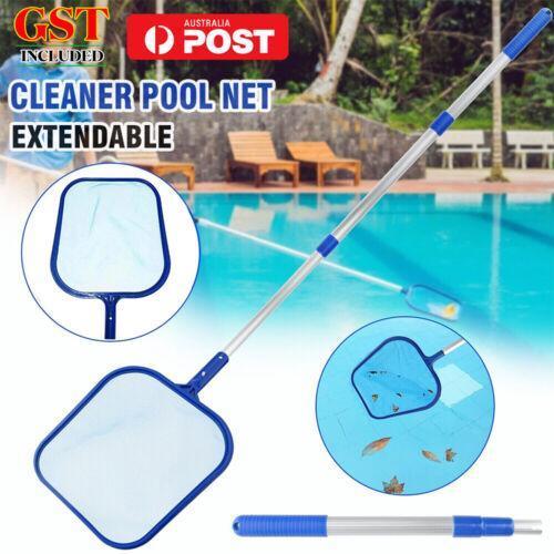 Swimming Pool Skimmer Net Leaf Rake Scoop Cleaning Mesh Frame with Aluminum Pole