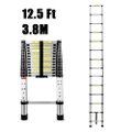 OZNALA 3.8M Telescopic Alloy Folding Ladder Extension Extendable Step Adjustable Multipurpose