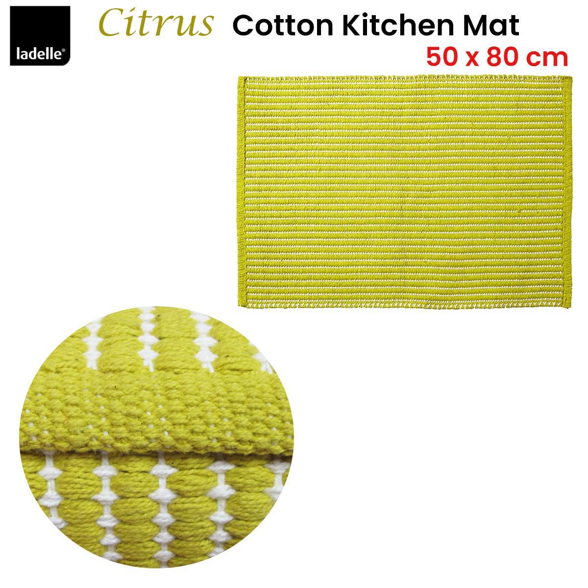 Classic Citrus 100% Cotton Kitchen Mat Rug