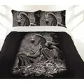 Green Eyed Dragon Quilt Cover Set Double