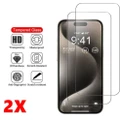 2x Tempered Glass Screen Protector For iPhone 15 PRO
