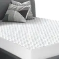 Fin Mattress Protector Topper Polyester Cool Fitted Cover Waterproof Single